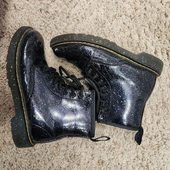 Dr. Martens 1460 COSMIC GLITTER Purple BOOTS size 1