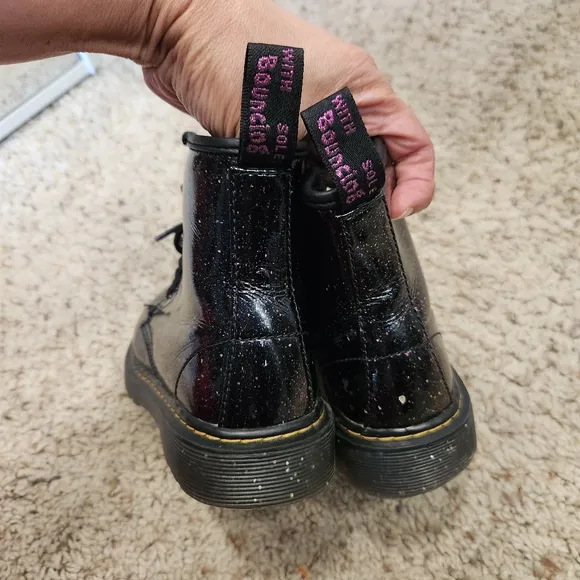 Dr. Martens 1460 COSMIC GLITTER Purple BOOTS size 1