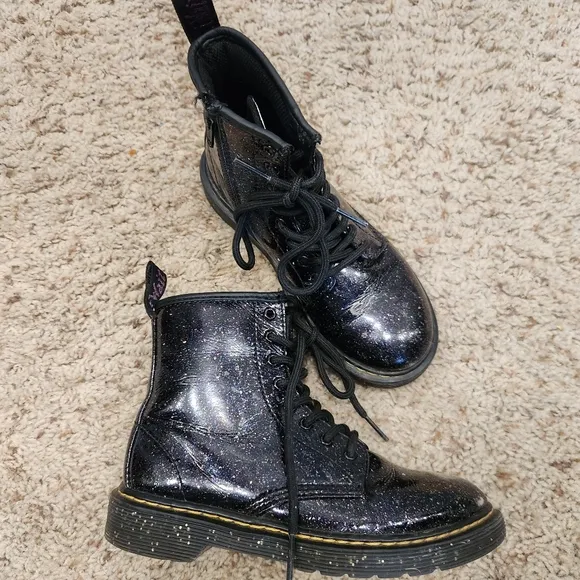 Dr. Martens 1460 COSMIC GLITTER Purple BOOTS size 1