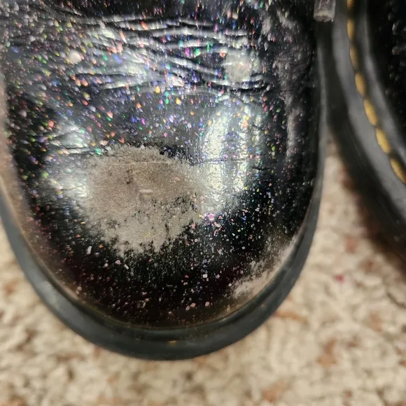 Dr. Martens 1460 COSMIC GLITTER Purple BOOTS size 1