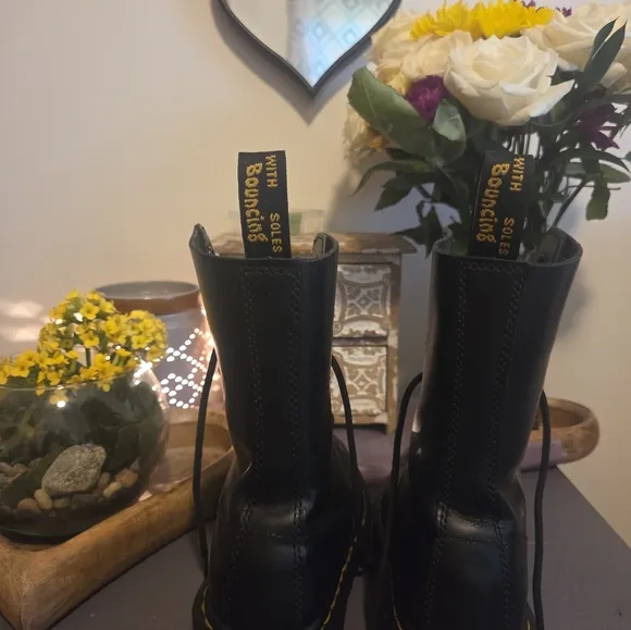 Dr. Martens Black Leather Women's Boots