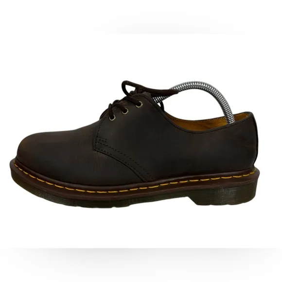 Dr Martens Brown Mens Size US 8 Leather Low Derby Shoes 11838 Rustic Distressed