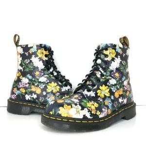Dr Martens Darcy Floral 1460 Pascal DF Lace Up Ankle Boots Women’s 7 Shoes