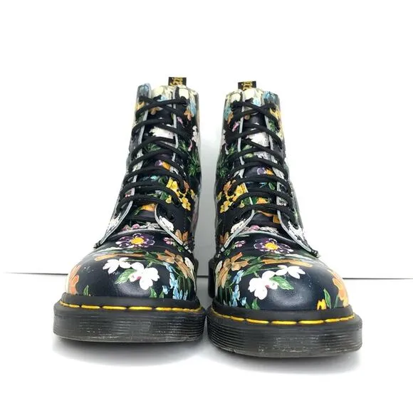 Dr Martens Darcy Floral 1460 Pascal DF Lace Up Ankle Boots Women’s 7 Shoes