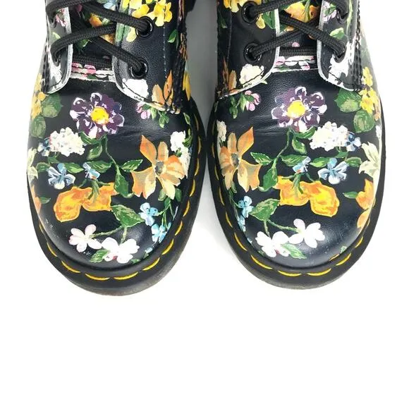 Dr Martens Darcy Floral 1460 Pascal DF Lace Up Ankle Boots Women’s 7 Shoes
