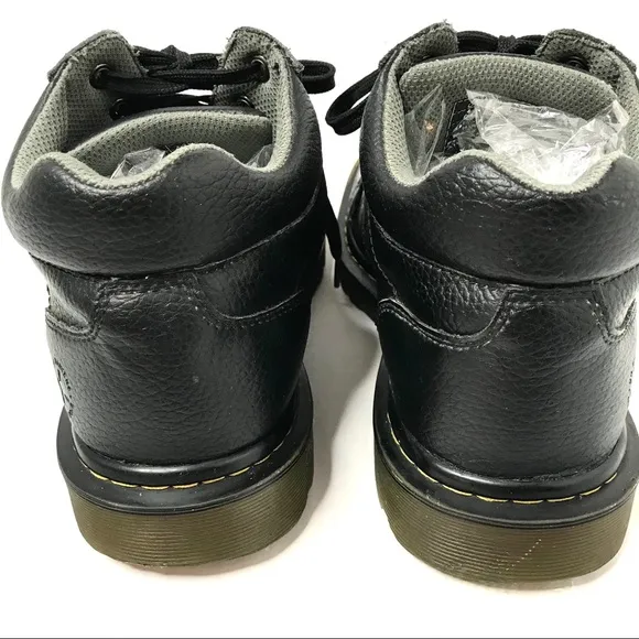 DR. MARTENS HARRISFIELD LEATHER LACE UP BOOTS 10M