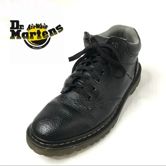 DR. MARTENS HARRISFIELD LEATHER LACE UP BOOTS 10M