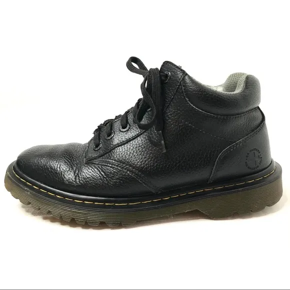 DR. MARTENS HARRISFIELD LEATHER LACE UP BOOTS 10M