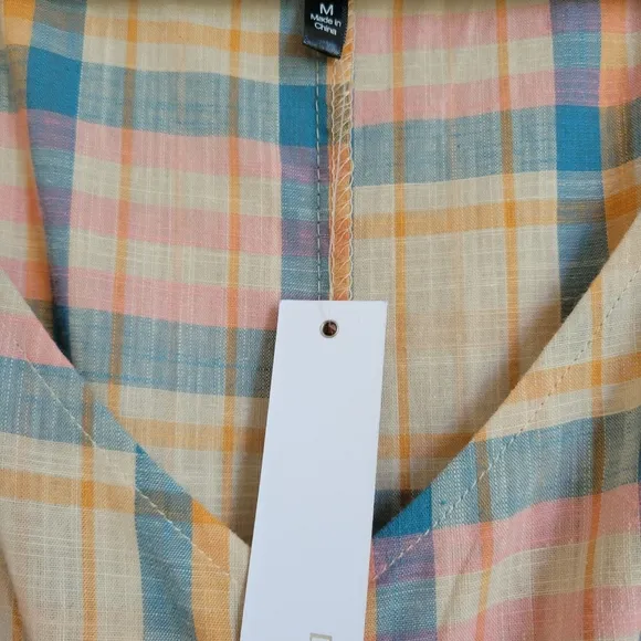 Drew Plaid dress NWT size M