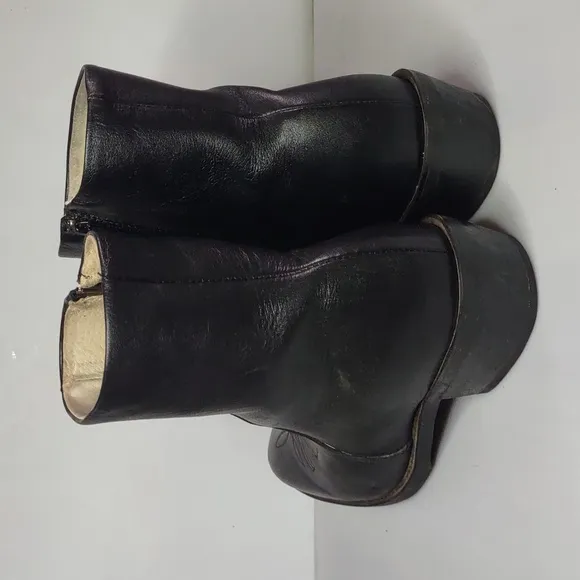 Durango Black Leather Men's Boots size 9 Side Zip Black Western Dress Boots