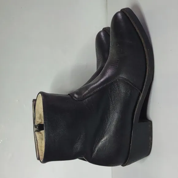 Durango Black Leather Men's Boots size 9 Side Zip Black Western Dress Boots