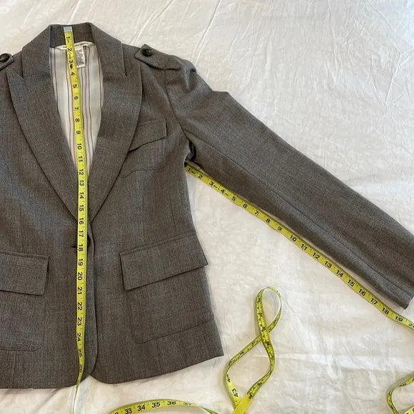 DVF Grey wool blend blazer
