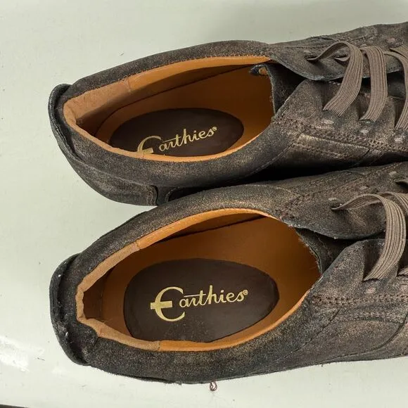 Earthies Ronda Rock Elastic Walker Sneakers Womens 9 Brown Low Top Slip-On Shoes