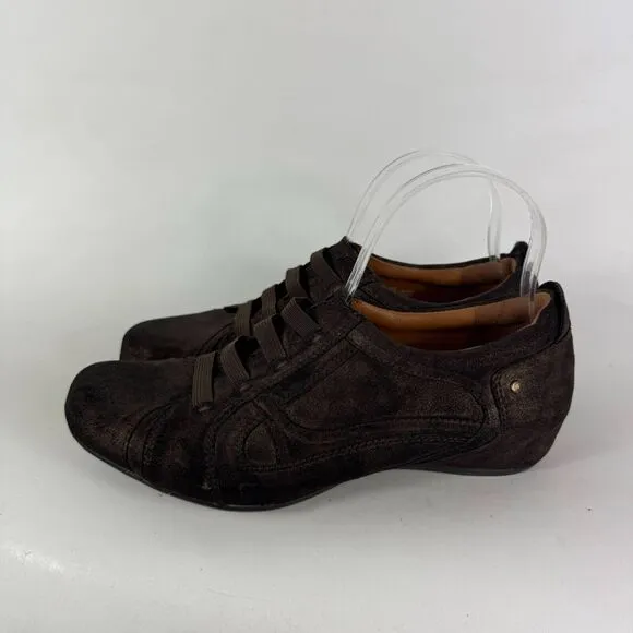 Earthies Ronda Rock Elastic Walker Sneakers Womens 9 Brown Low Top Slip-On Shoes