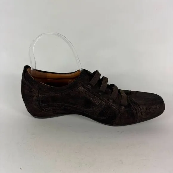 Earthies Ronda Rock Elastic Walker Sneakers Womens 9 Brown Low Top Slip-On Shoes