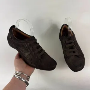 Earthies Ronda Rock Elastic Walker Sneakers Womens 9 Brown Low Top Slip-On Shoes
