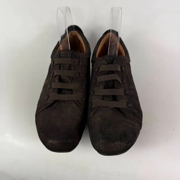 Earthies Ronda Rock Elastic Walker Sneakers Womens 9 Brown Low Top Slip-On Shoes