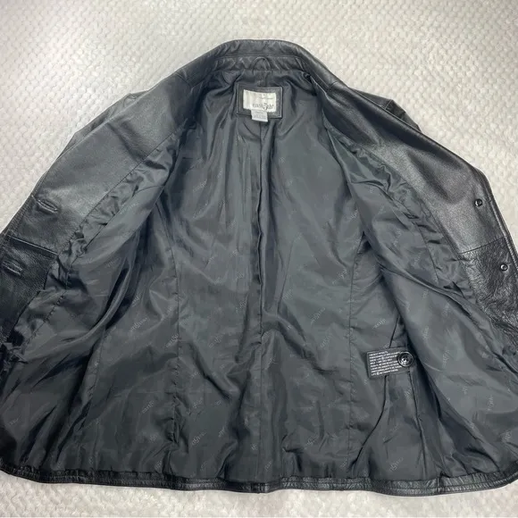 🔥East5th Genuine Leather Black Women’s Jacket Size Small
