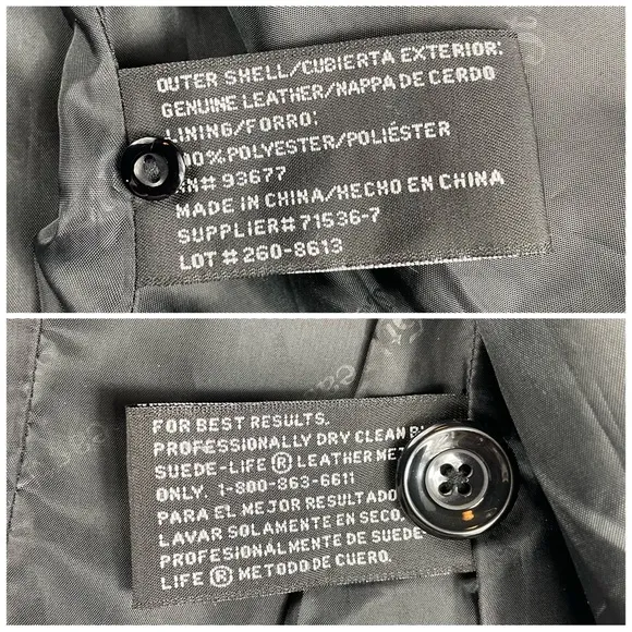 🔥East5th Genuine Leather Black Women’s Jacket Size Small