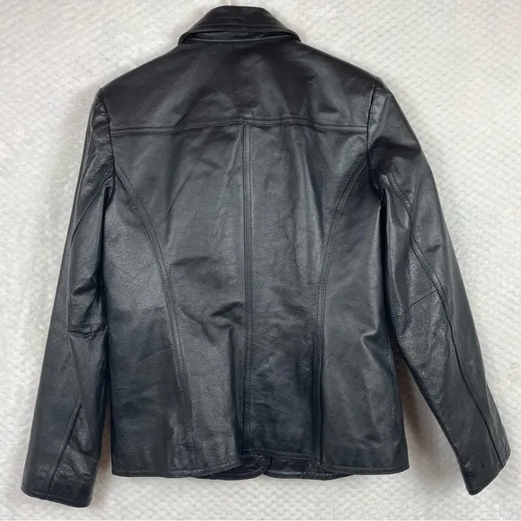 🔥East5th Genuine Leather Black Women’s Jacket Size Small