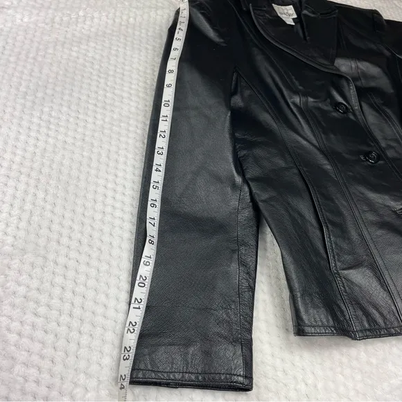 🔥East5th Genuine Leather Black Women’s Jacket Size Small