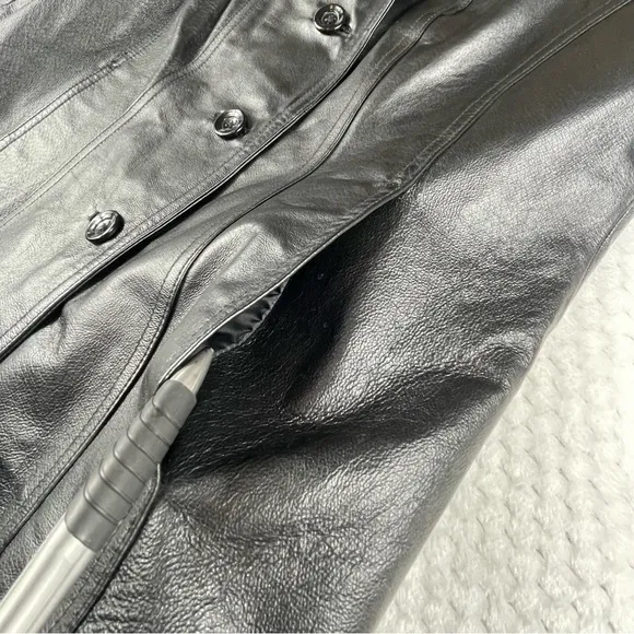 🔥East5th Genuine Leather Black Women’s Jacket Size Small