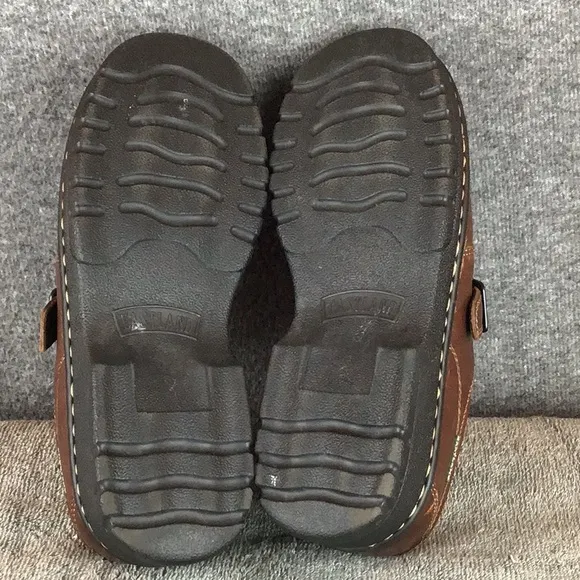 Eastland Syracuse Brown Leather Buckle Accent Shoes Sz 8W