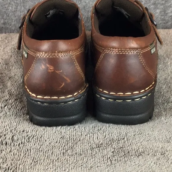 Eastland Syracuse Brown Leather Buckle Accent Shoes Sz 8W