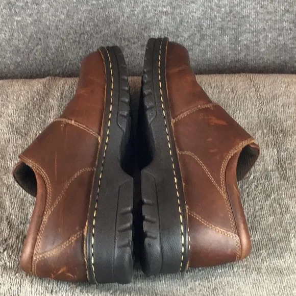 Eastland Syracuse Brown Leather Buckle Accent Shoes Sz 8W