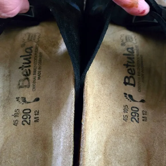 EC BIRKENSTOCK BETULA SUEDE TWO BUCKLE SANDALS SZ.12 (290)
