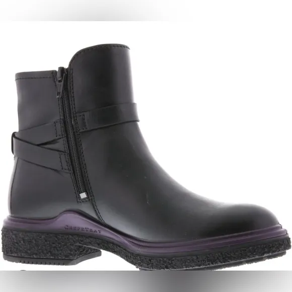 ECCO Crepetray Hybird Gore Tex Ankle Unisex, black w/brown sole trim, women’s 12