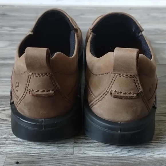 ECCO Fusion Men's Brown Nubuck  Slip-On Shoes Size 43 US 9-9.5