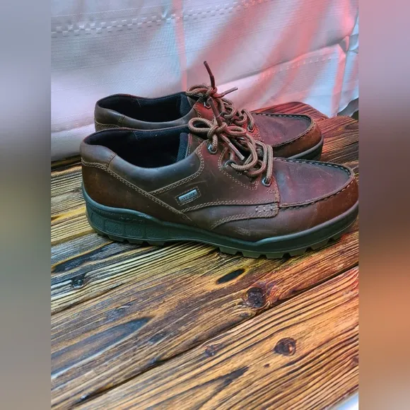 Ecco Gore-Tex Track Brown Casual Hiking Low Boots Mens Size 44 EU (10/10.5 US)