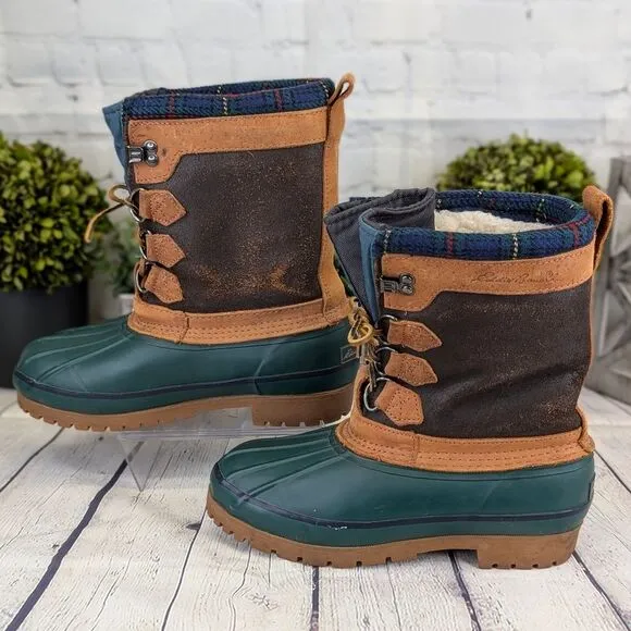 Eddie Bauer Sherpa-Lined Duck Boots – Waterproof &amp; Insulated