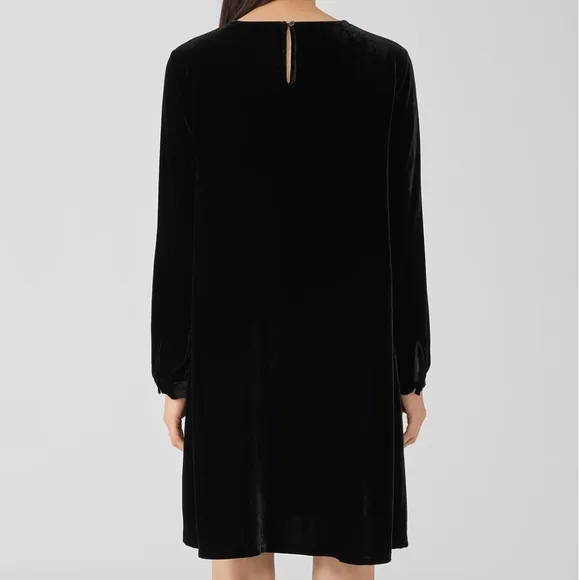 Eileen Fisher - Velvet Crew Neck Dress