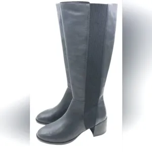 EILEEN FISHER Women's 5.5 Destry Gray Leather Recycled Stretch Knit Boot New