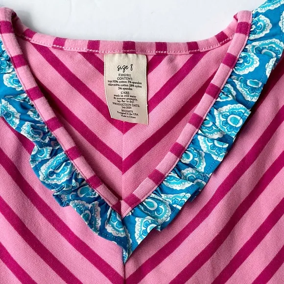 Eleanor Rose Boots and Stripes Harper Dress. Size 8