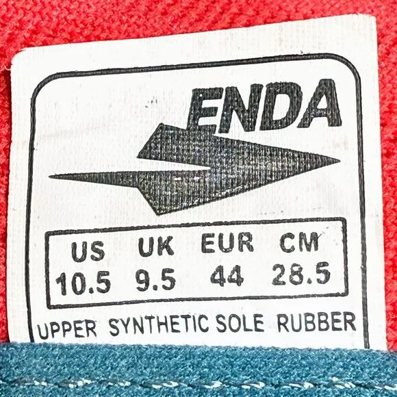 Enda Lapatet Mens Size 10.5 Running Shoes Sneakers Crimson Red White