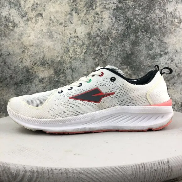 Enda Men's Size 11D Secretary Bird All White Lace-Up Running Sneakers Shoes