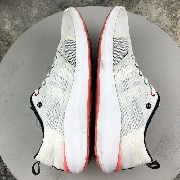 Enda Men's Size 11D Secretary Bird All White Lace-Up Running Sneakers Shoes