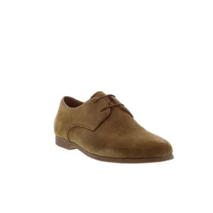 ENGLISH LAUNDRY Mens Brown Derby Padded Round Toe Lace-Up Suede Dress Shoes 8