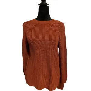 EUC Jessica Simpson Rust Rib Knit Sweater Size Small