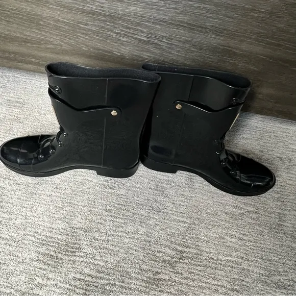 Fendi Black Rain  Boots