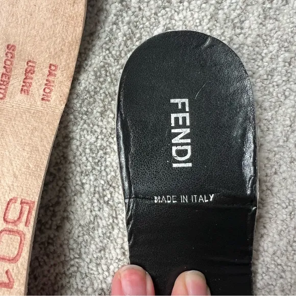 Fendi Black Rain  Boots