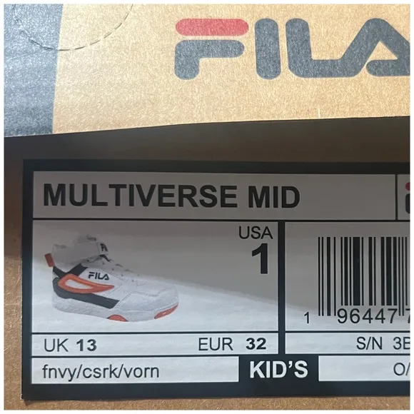 FILA • Boys' Multiverse Mid Sneaker Shoes