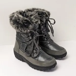 Flexus Stormy Waterproof Winter Boots, Grey, Women's 9 M (EU 40)