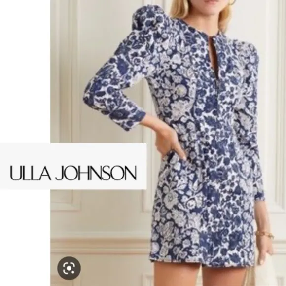 Floral Mini Denim Dress