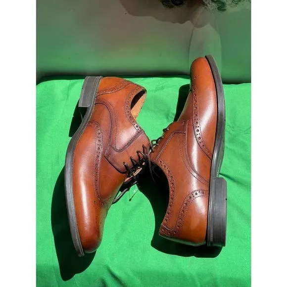 FLORSHEIM MIDTOWN  Wingtip Oxford, men, casual, loafer cognac size 14D NWOB