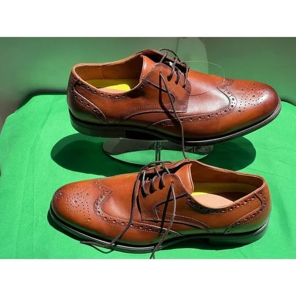 FLORSHEIM MIDTOWN  Wingtip Oxford, men, casual, loafer cognac size 14D NWOB