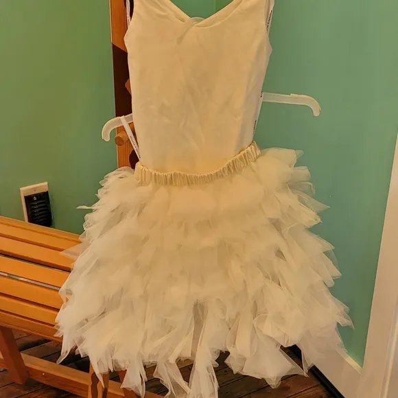 Flower girl Watters &amp; Watters tulle Seahorse dress - ivory (NOT green)